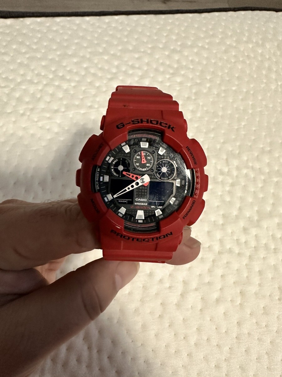 Casio G-Shock WR20BAR Watch Red | eBay
