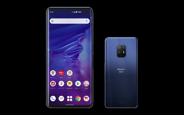 DOCOMO FUJITSU ARROWS 5G F-51A ANDROID PHONE UNLOCKED Navy black