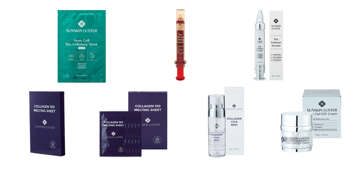SUNSKIN] Collagen Mist, Stem Cell EGF Cream, Melting Sheet, Tox