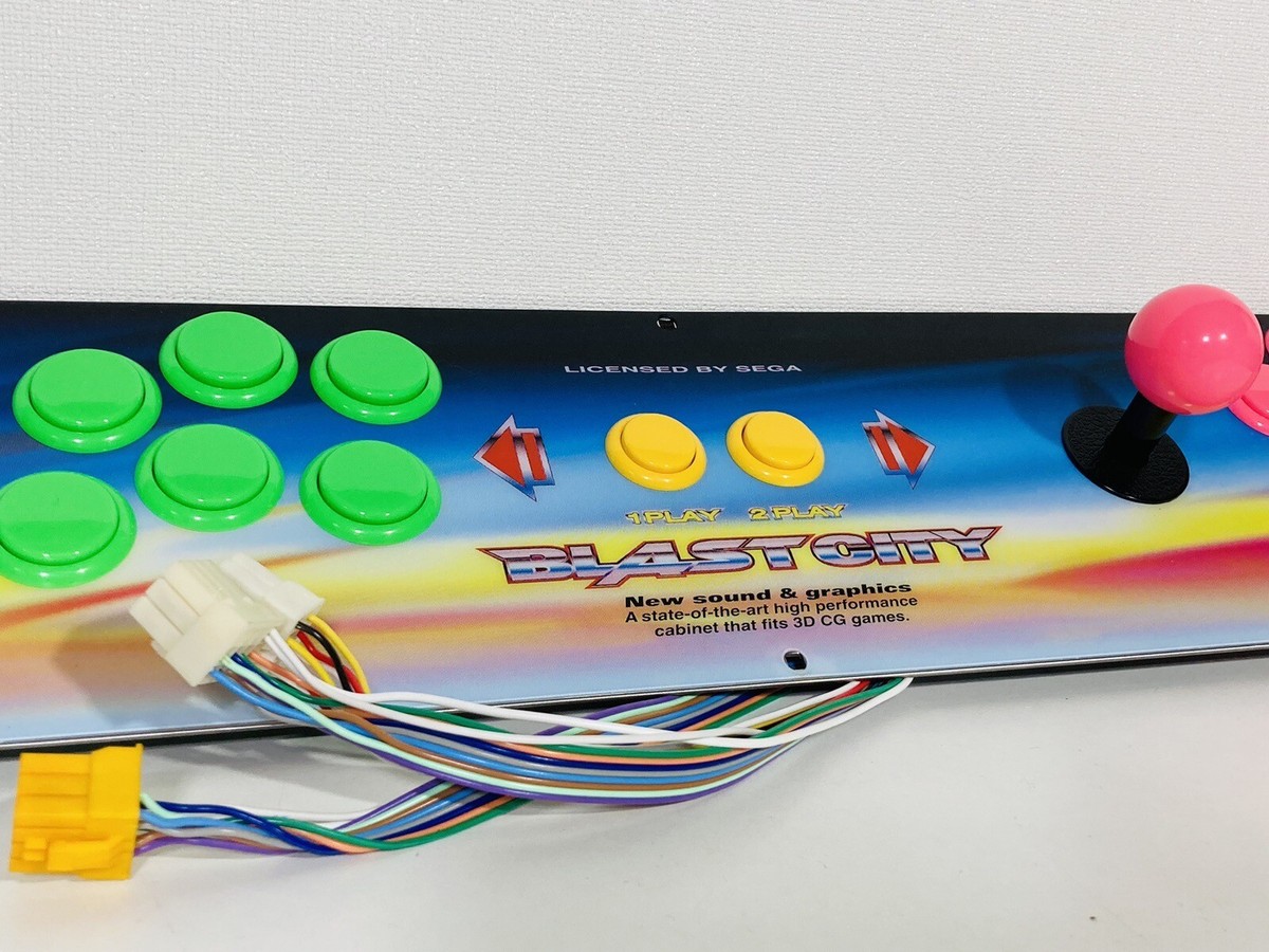 New Genuine Stainless Steel Control Panel Sega Blast City Arcade