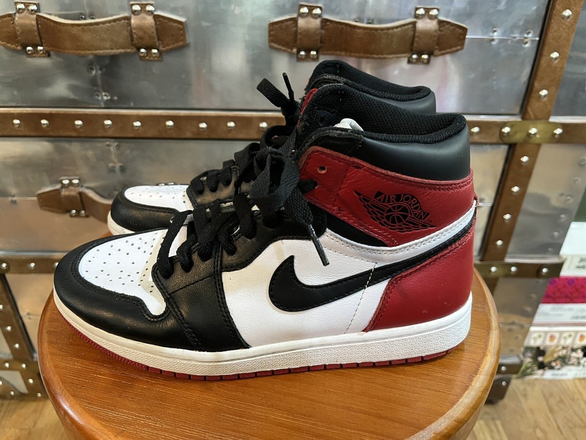 Nike Air Jordan 1 Retro High OG Black Toe 2016 555088 125 US 7 | eBay