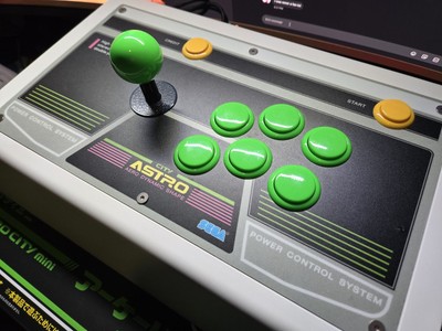 Sega Astro City Mini Arcade Stick Controller With Original Box US