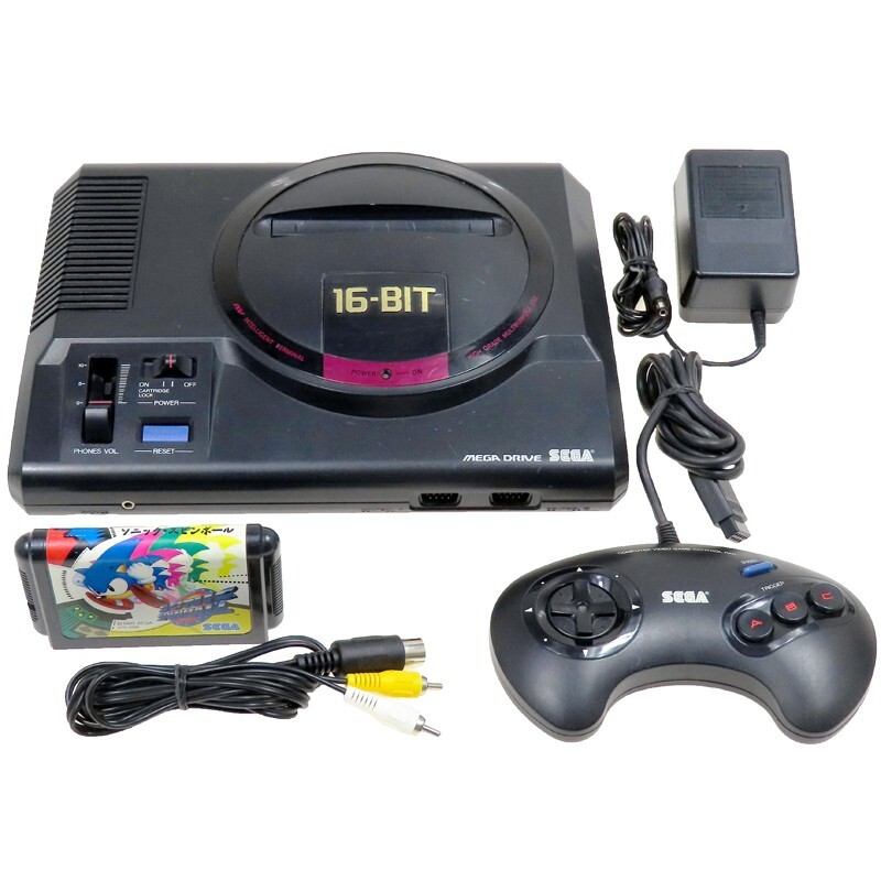 Sega Mega Drive Console System Type-A Japan Import HAA-2510 MD