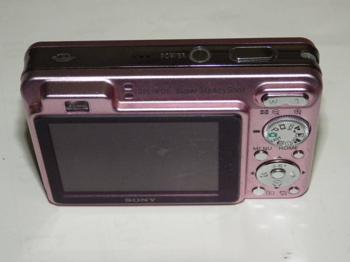 Sony Cybershot DSC-W120 Pink 7.2MP Compact Digital Camera 4x zoom