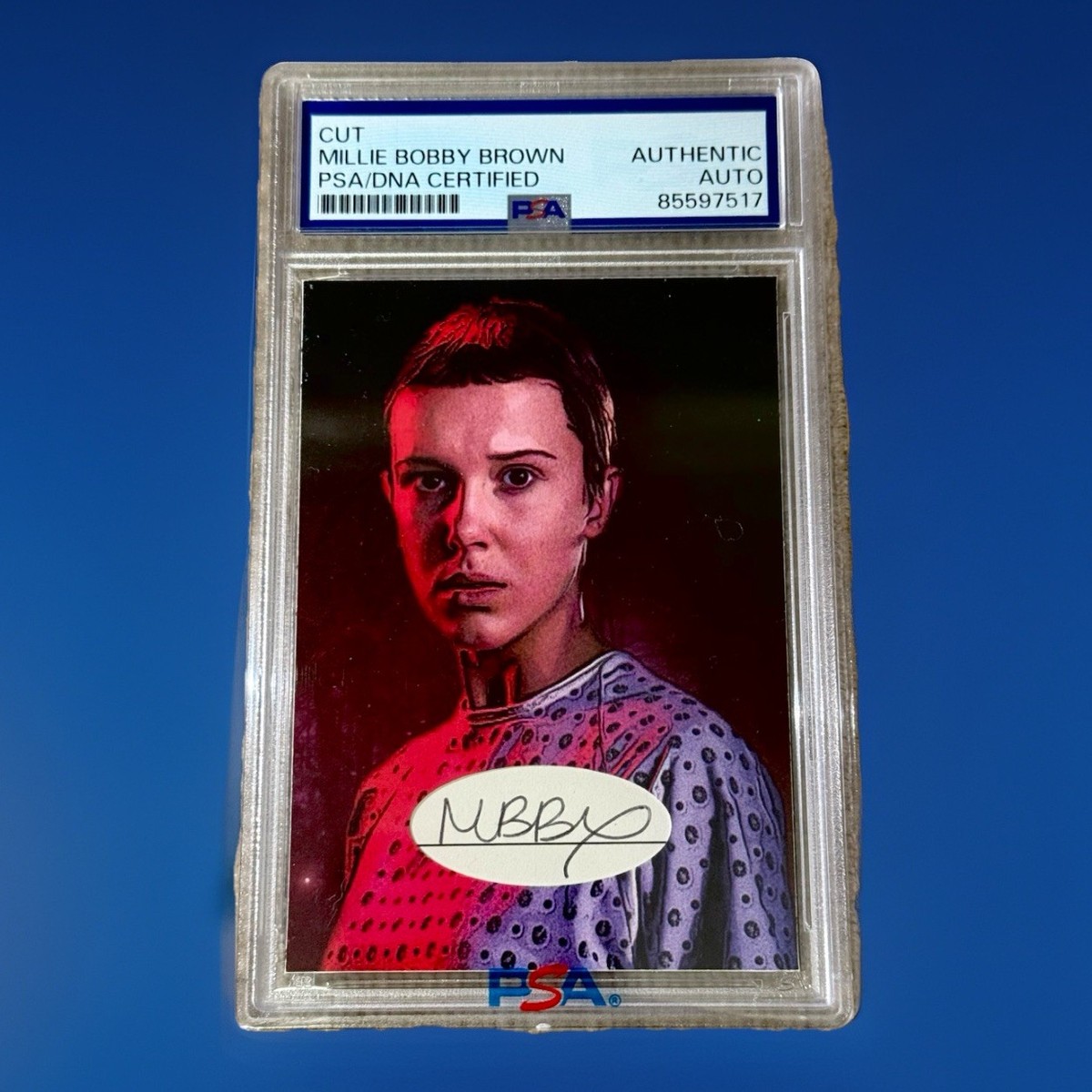 Millie Bobby Brown Autograph Stranger Things PSA Auto Cut Sketch