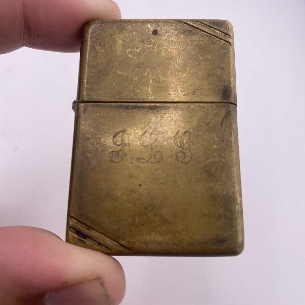 Zippo Lighter Brass Replica Slashed Corners | eBay