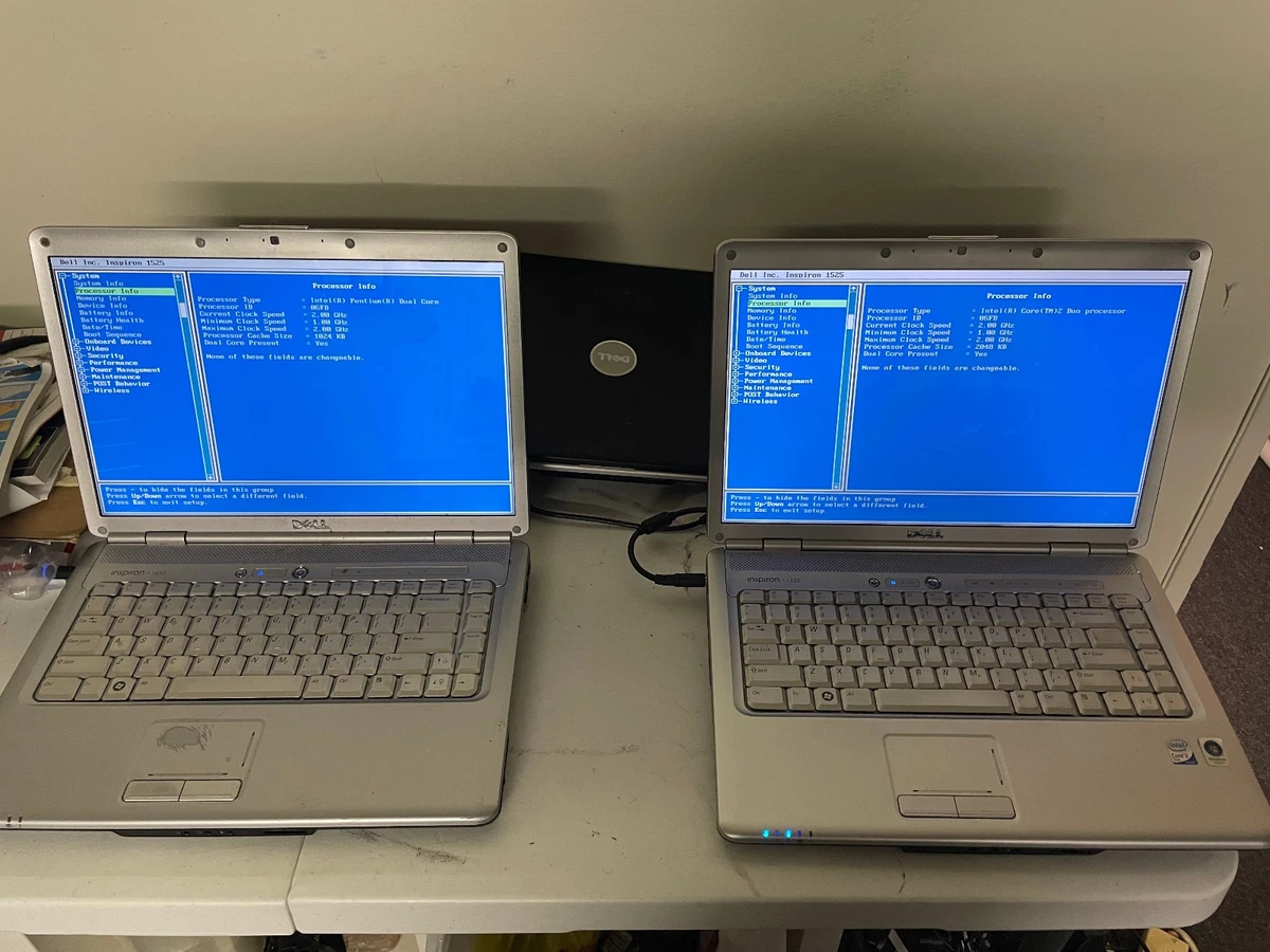 Dell Inspiron 1525 Windows Vista Intel Core 2 Duo PC Laptops