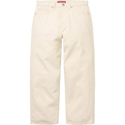 Supreme BAGGY SELVEDGE JEAN Size 34 in Natural Denim Jeans SS25