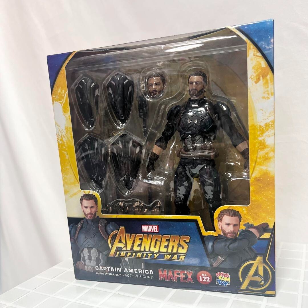 Figure Mafex No122 Infinity War Captain America Medicom Marvel NEW