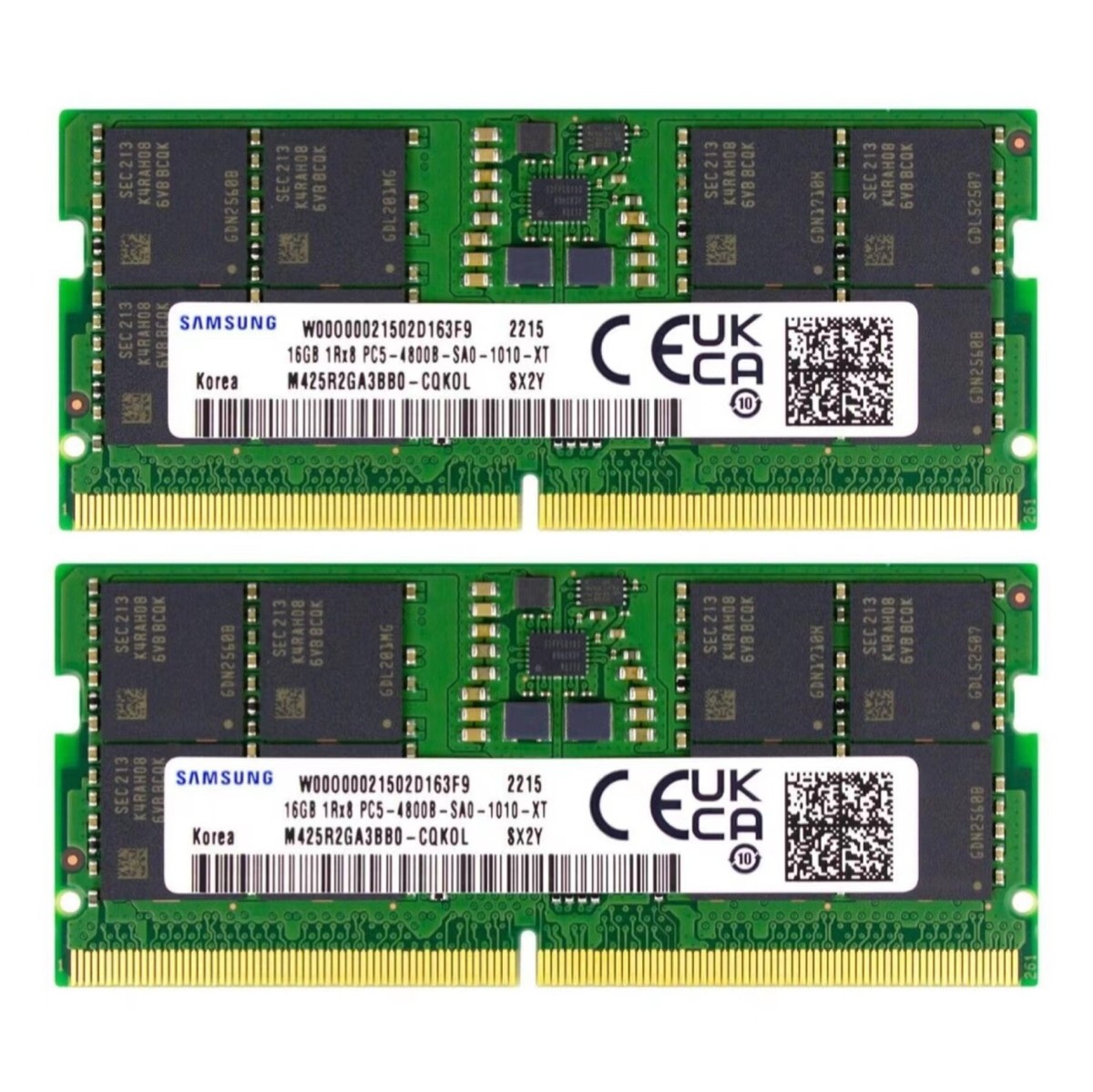 Samsung 32GB (2X 16GB) DDR5 4800MHz PC5-38400 1RX8 Memory Ram