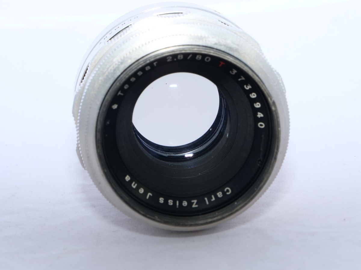 Vintage Carl Zeiss Jena Tessar 80mm f2.8 telephoto Lens for Exakta