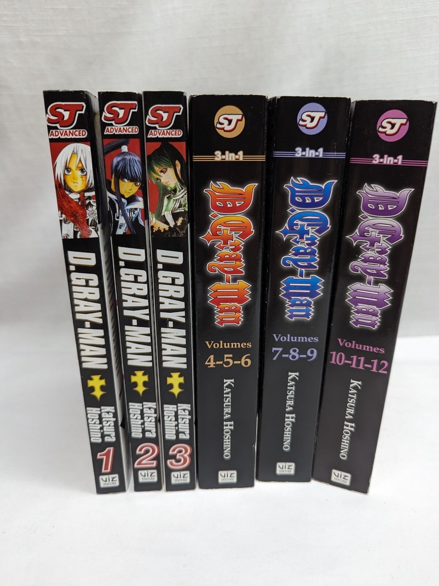 Volumes 1-12 D. Gray Man Manga (English Language),3 Single Vol