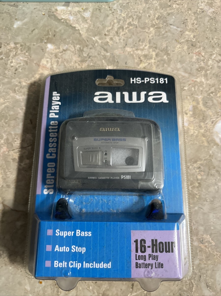 AIWA Walkman HS-PS181 Stereo Radio Cassette Tape Player w/ HP-M028