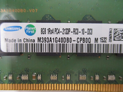 Samsung 8GB 1Rx4 PC4-2133P-RC0-10-DCO ECC Server Memory