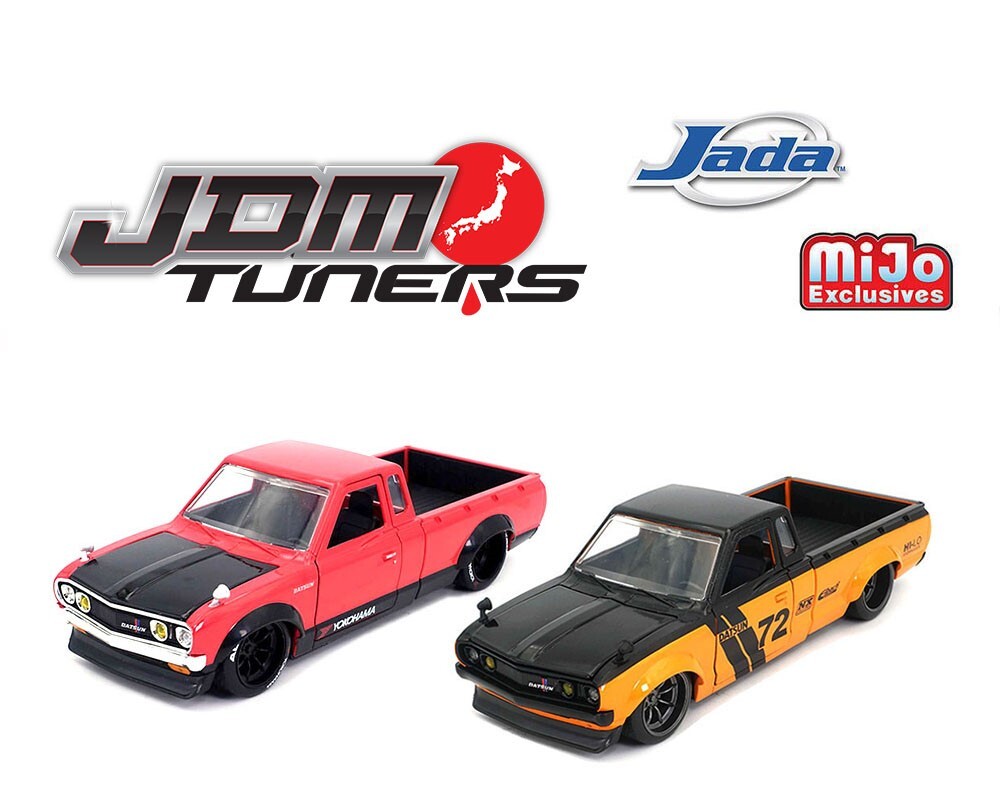 Jada 1:24 JDM Tuners 1972 Datsun 620 Pickup Red/Orange Diecast