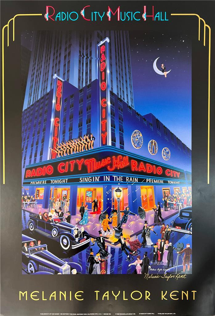 Melanie Taylor Kent Radio City Music Hall Hand Signed Lithograph