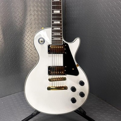 Blitz by ARIA PRO II Les Paul Custom type White Electric Guitar