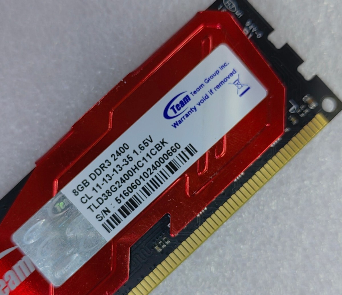 Team 8GB DDR3 2400 Desktop DIMM RAM TLD38G2400HC11CBK 240pin | eBay