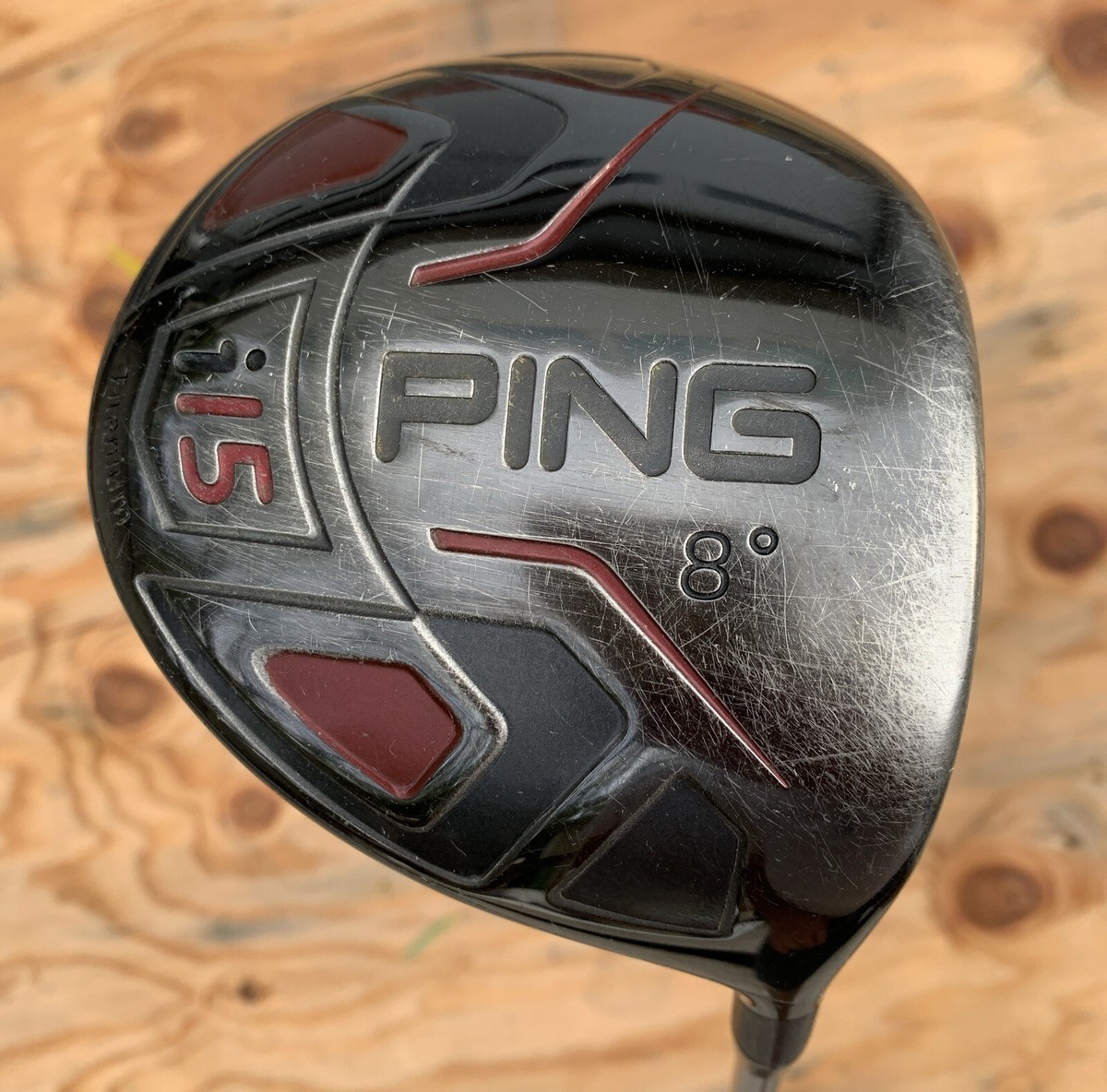 RH Ping i15 Driver 8.0* TFC700 Stiff Flex Graphite + HC Free Ship