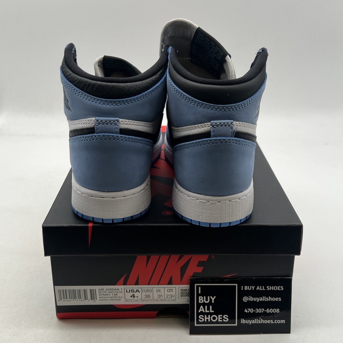 Size 4 - Jordan 1 Retro OG High University Blue for sale online | eBay