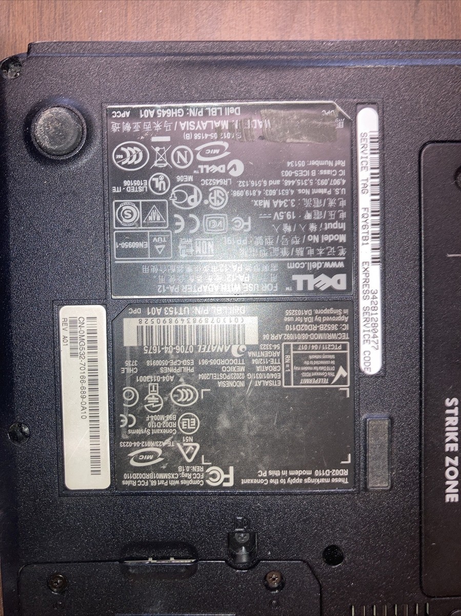 Dell PP19L Laptop Intel Core Duo Inspiron 640m. | eBay