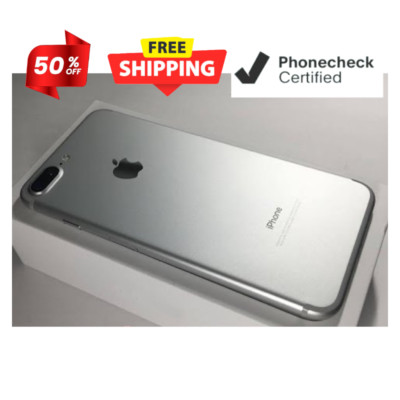 Apple iPhone 7 Plus Unlocked GSM -32GB 128GB- Silver Red iOS