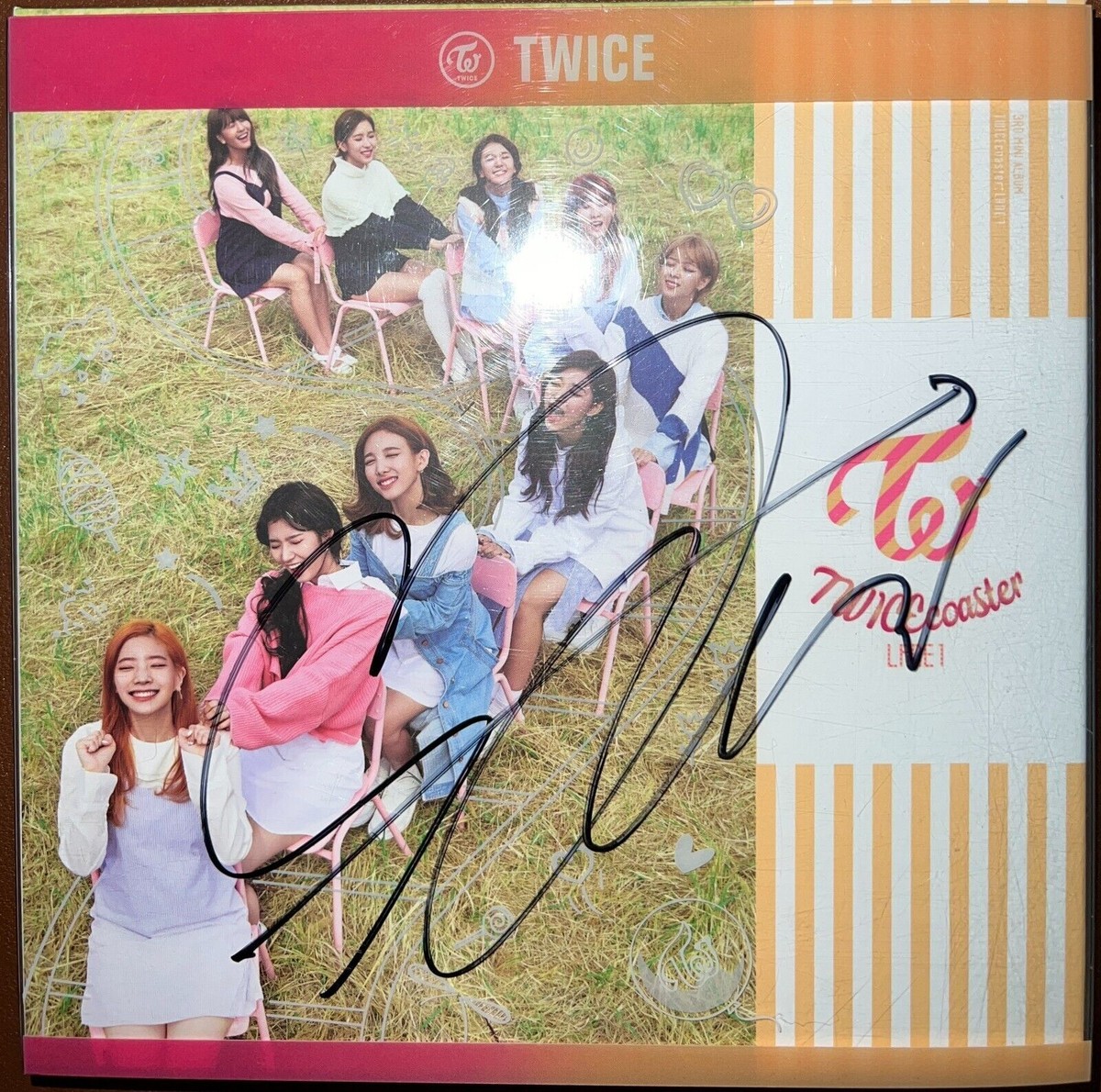 TWICE [TWICE COASTER : LANE 1] Autographed Signed Album MWAVE