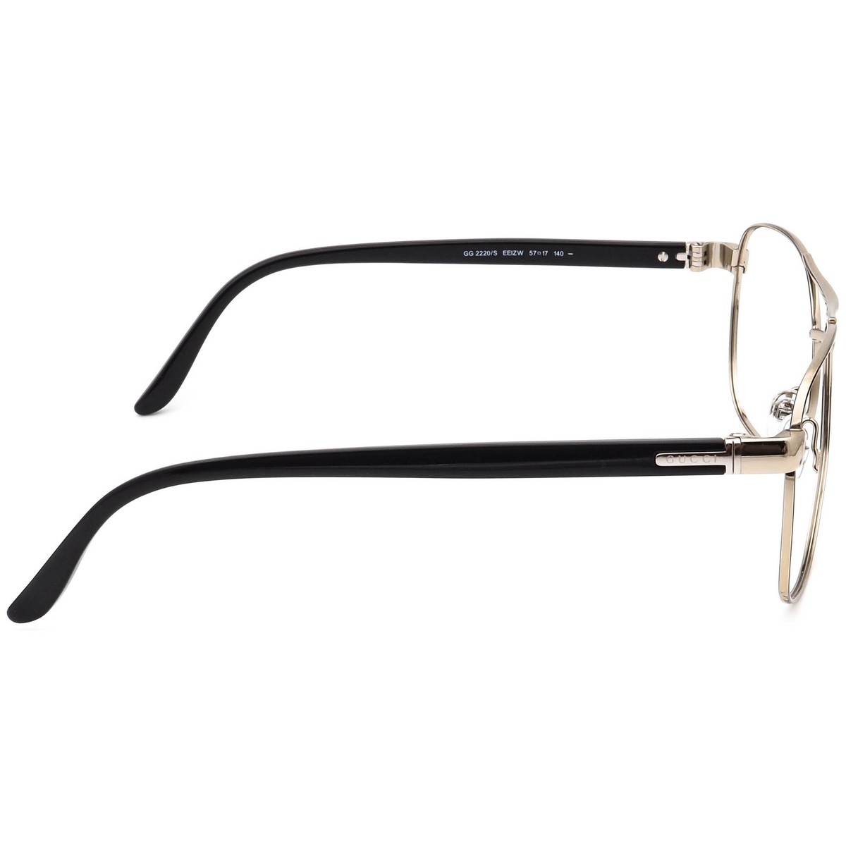 Gucci Sunglasses Frame Only GG 2220/S EEIZW Nickel/Black Aviator