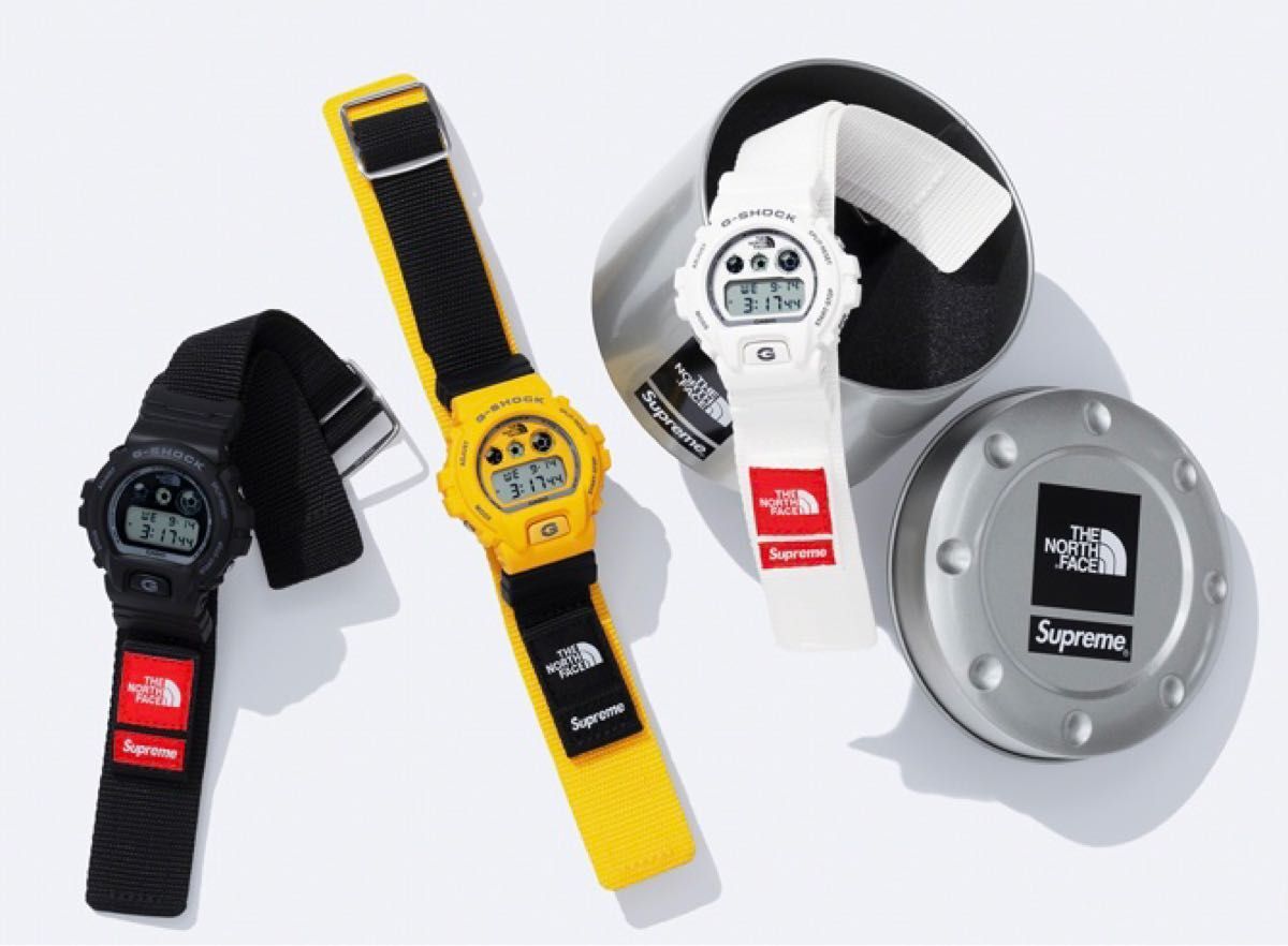 Supreme The North Face G-SHOCK Watch Yellow Black White 2022 FW