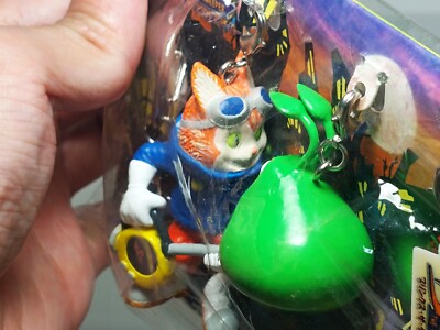 Blinx The Time Sweeper Keychain Figure Microsoft 2002 ‎Xbox Japan