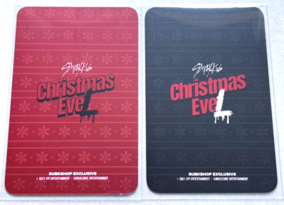 Stray Kids BANG CHAN Christmas Evel subk Official Photocard Photo