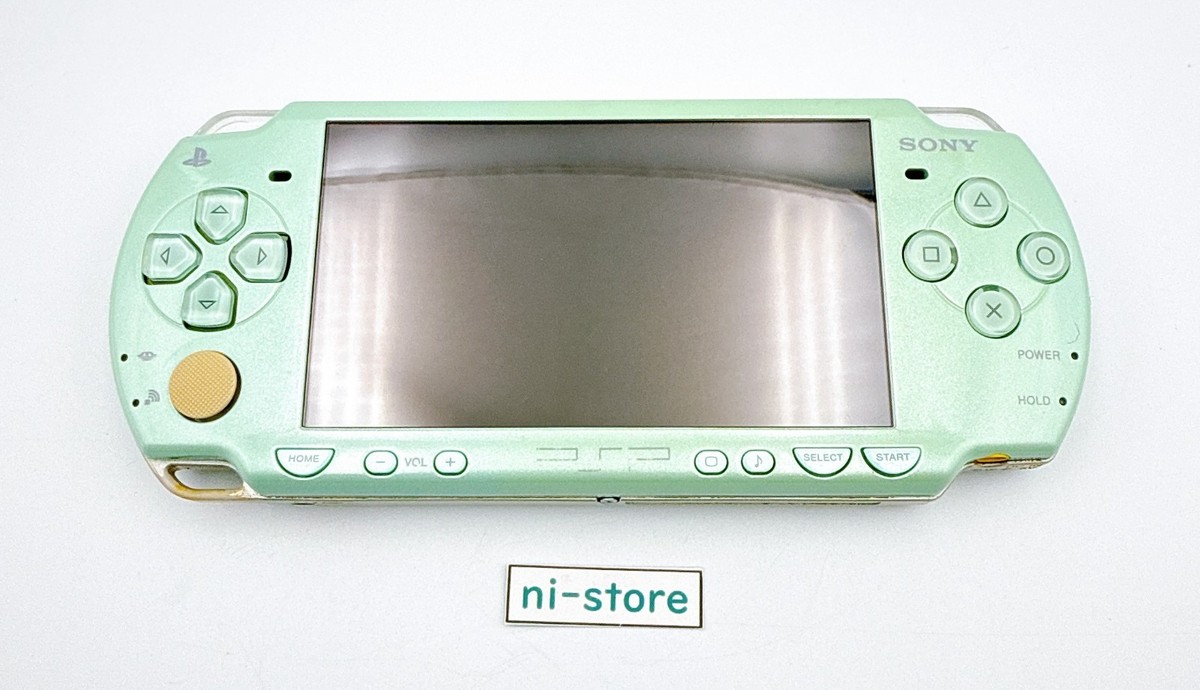 Sony PSP-2000 PSP 2000 Mint Green Region free Console Only - Good