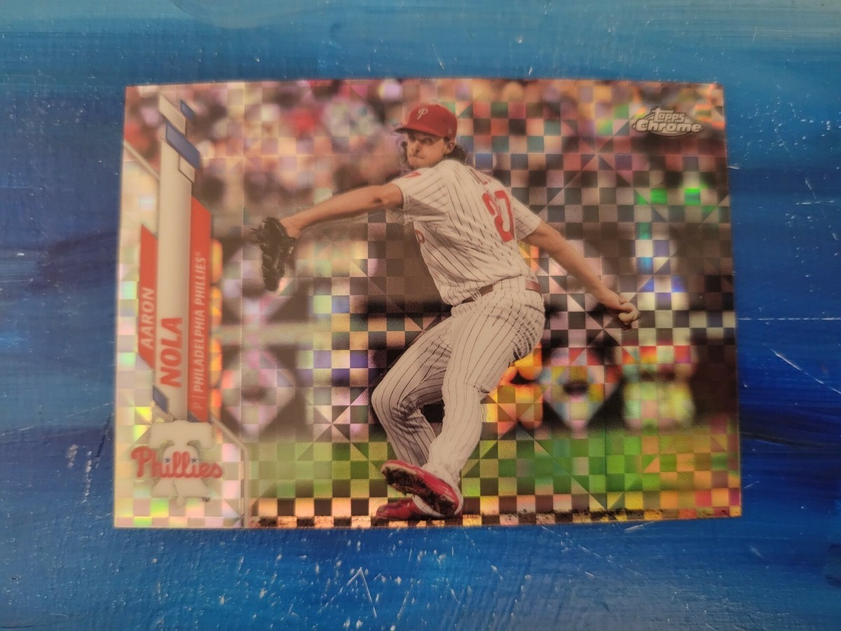 2020 Topps Chrome X-Fractor #199 Aaron Nola Phillies | eBay
