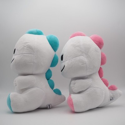 Bigo Live Plush Bi Go Official Dinosaur Blue Boy & Pink Girl Set