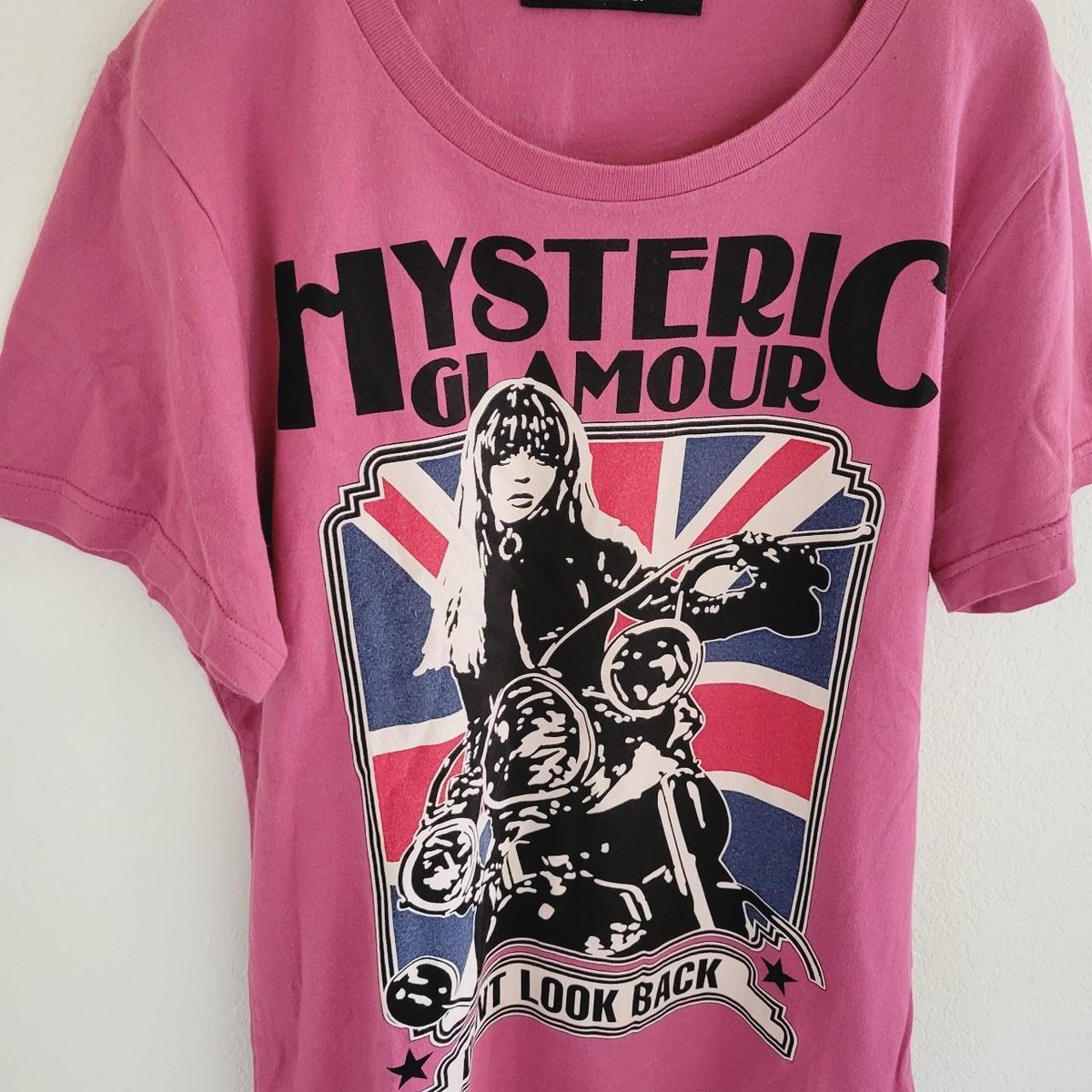 Rare Hysteric Glamour Classic style Pink T shirt Classic style tee