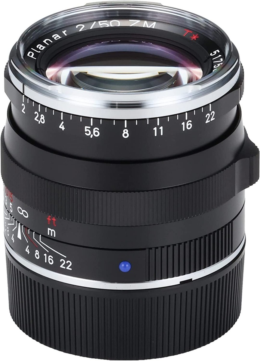 Carl Zeiss Planar T* 50mm F2 ZM for Leica M System Lens Black