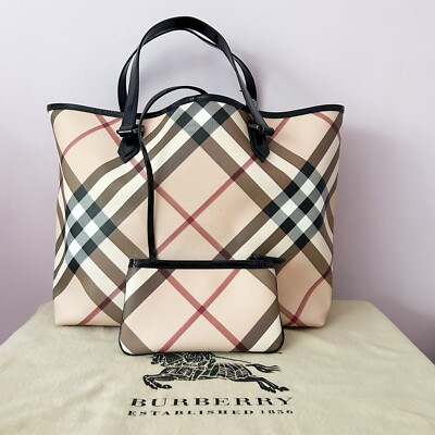 BURBERRY Authentic NICKIE Large Landscape Supernova/Black Check