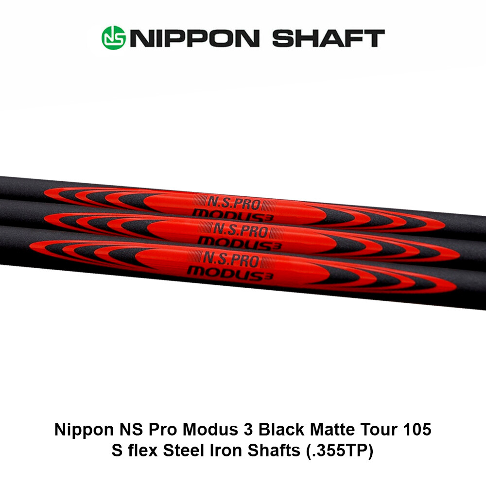 Nippon NS Pro Modus 3 Black Matte Tour 105 - S Flex Steel Iron