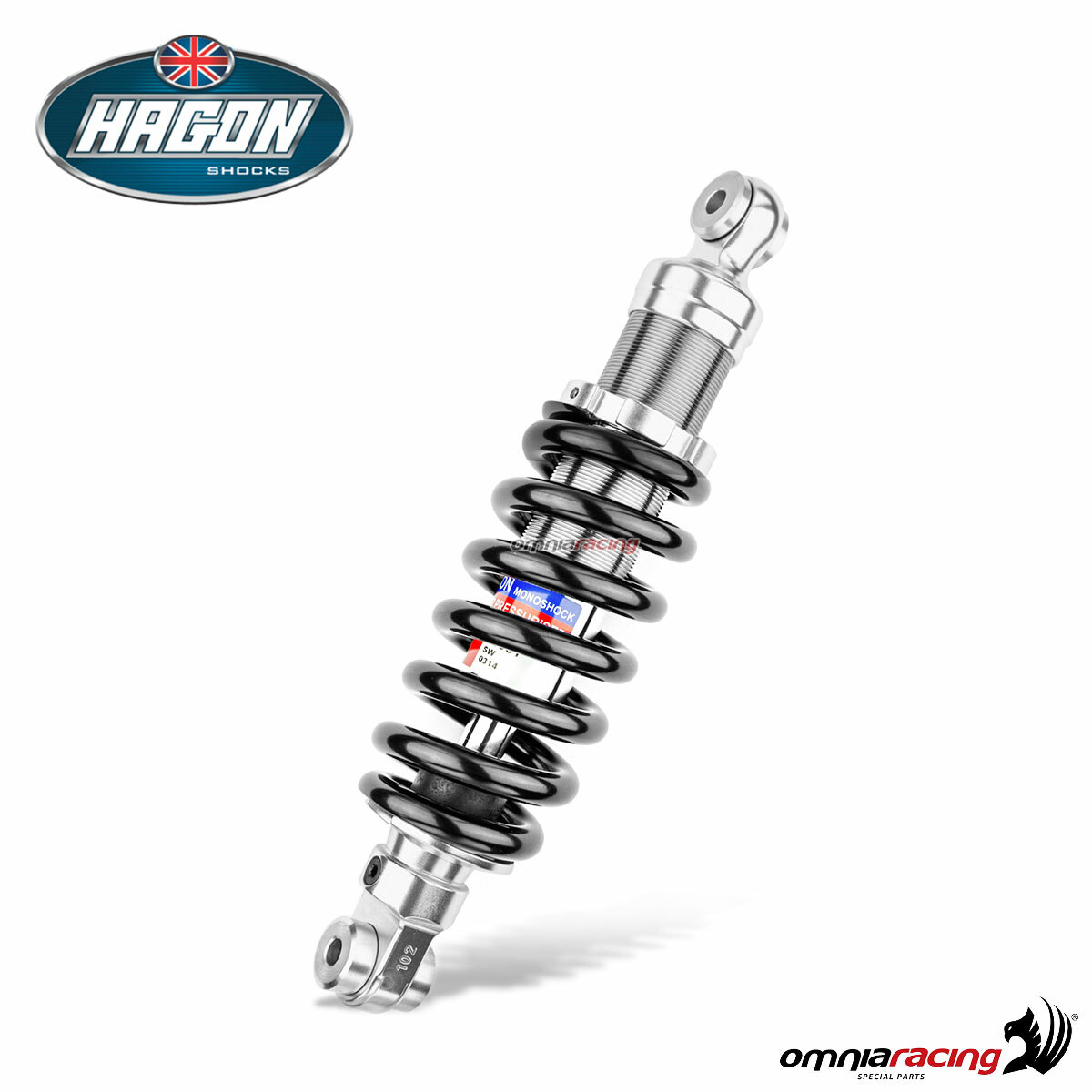 Rear mono shock absorber Hagon for Kawasaki GPZ750 (ZX750A) 1983