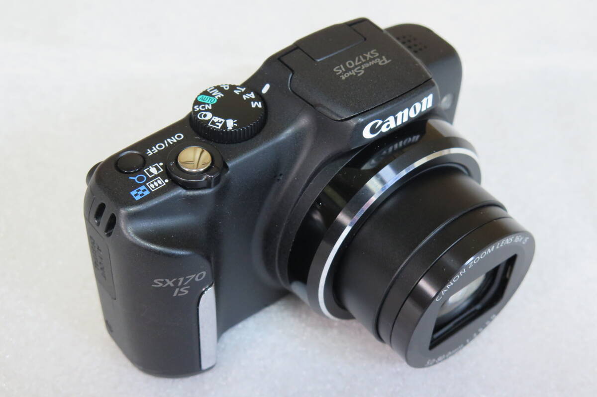CANON PowerShot SX170 IS black compact digital camera Working w