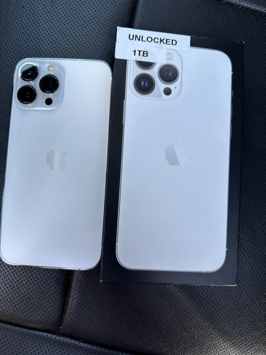 Apple iPhone 13 Pro Max - 1TB - Silver (Unlocked) | eBay