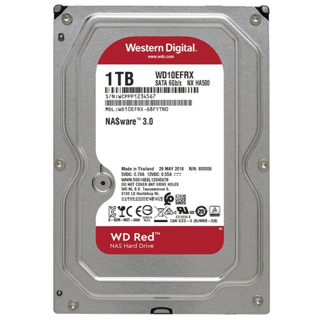 Western Digital Red 1TB WD10EFRX 64MB SATA III 3.5 inch NASware