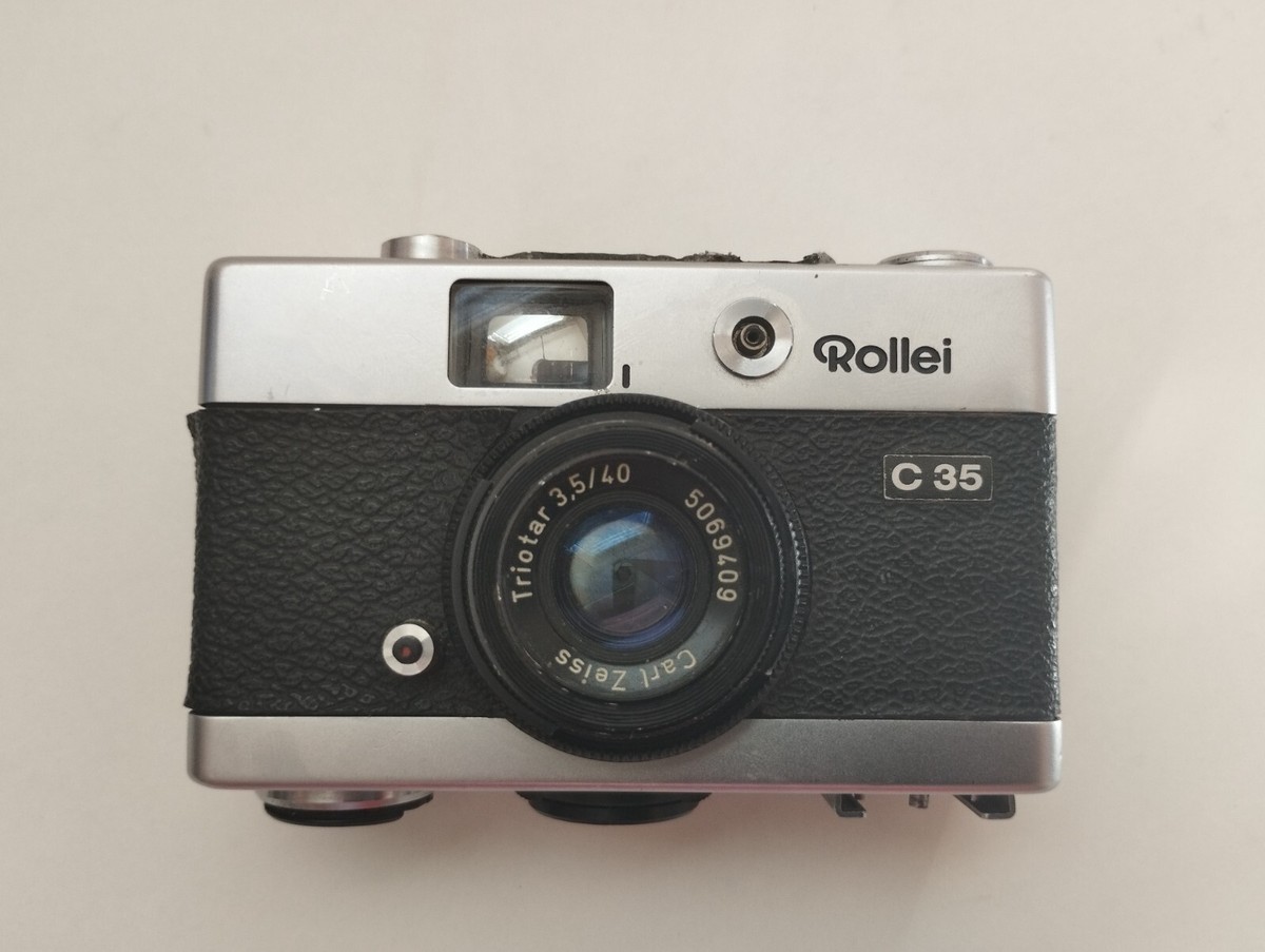🟢Rollei C35 Carl Zeiss Triotar 40mm f3,5🟢Rare top cover has not