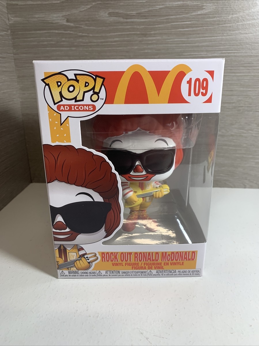 Funko Pop Ad Icons McDonalds Rock Out Ronald McDonald #109 | eBay
