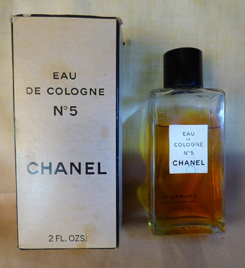Vintage 1973 Chanel No 5 Eau de Cologne 2 oz Splash On Fragrance