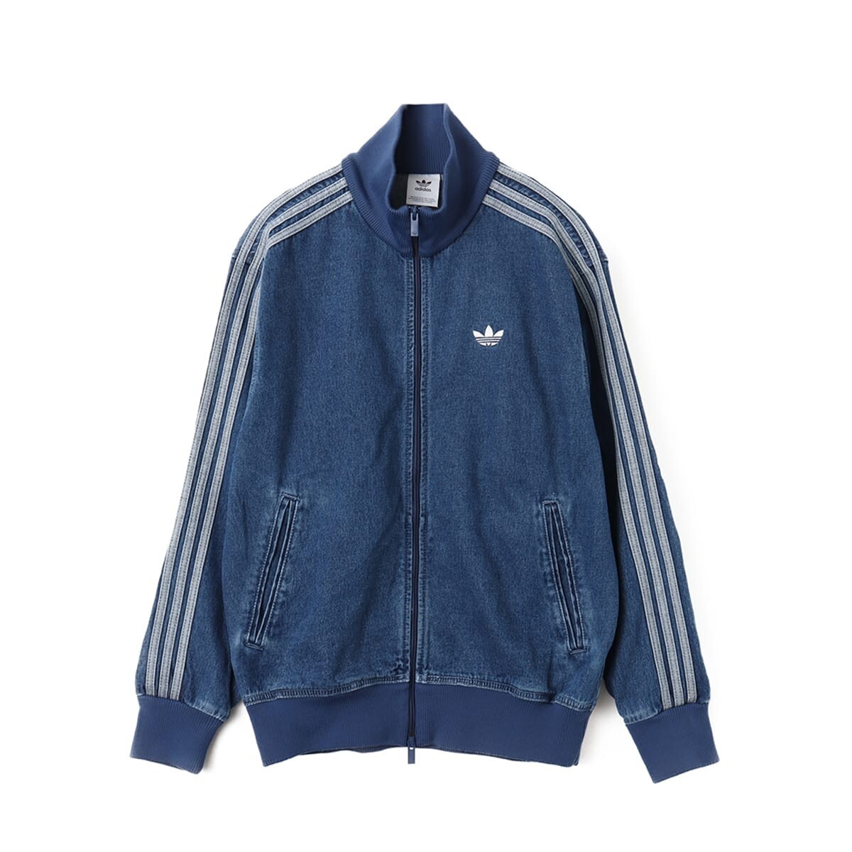 adidas Adicolor Denim Firebird Track Top Medium Blue JC6233 S-3XL