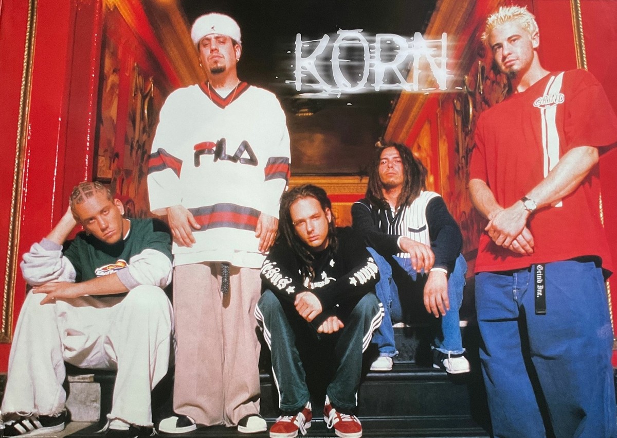 KORN Vintage 1999 Rock Band Poster 24 x 34 Jonathan Davis James