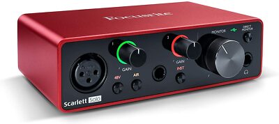 Focusrite Scarlett 2i2 3rd Gen USB Audio Interface For Pro Music