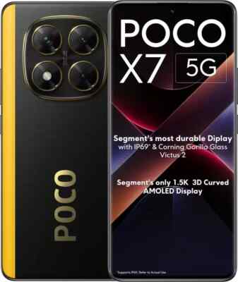 Xiaomi POCO X7 5G 128 GB Storage 8 GB RAM-Yellow-NO USA TARIFFS | eBay