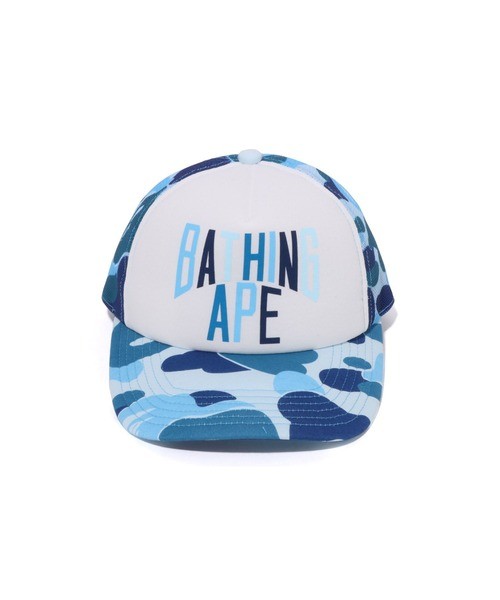 Authentic a bathing ape bape abc camo NYC logo mesh cap trucker